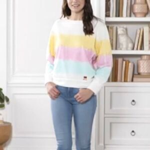 Peace Love World French Terry Tie Dye Sweatshirt